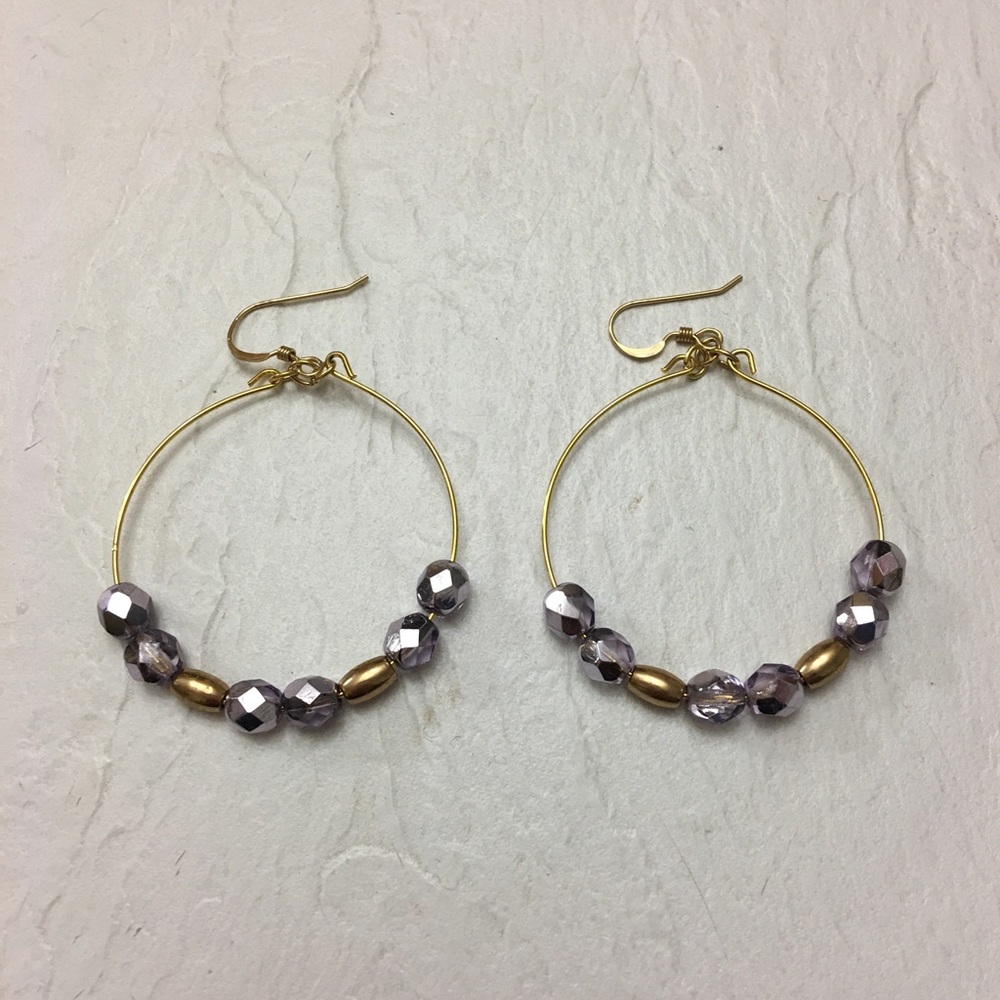 Alex and Ami gold hoops